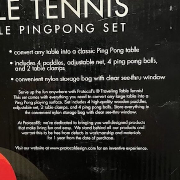 Protocol Travel Table Tennis 4 Player Set - Picture 5 of 12